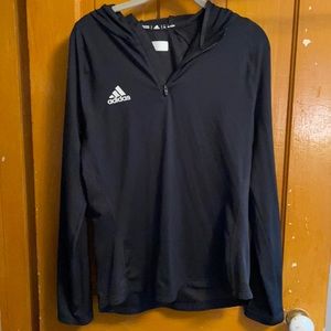 women’s medium dry fit adidas hooded pull over